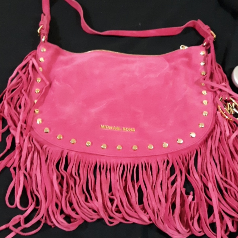 Michael Kors suede handbag